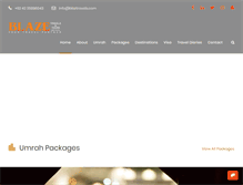 Tablet Screenshot of blazetravels.com